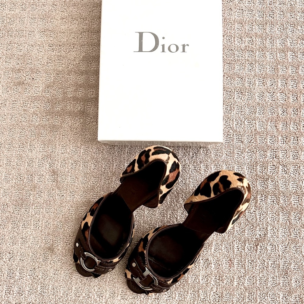 Vintage Christian Dior Peep Toe Heel Pump